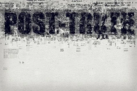 Post-truth or post-factual concept 스톡 일러스트