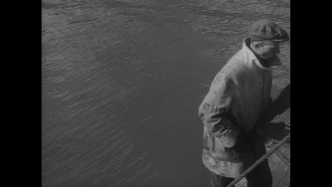 Post War Civil Engineering, men rebuilding Britain after war, UK 1950s Stock Footage 143965359