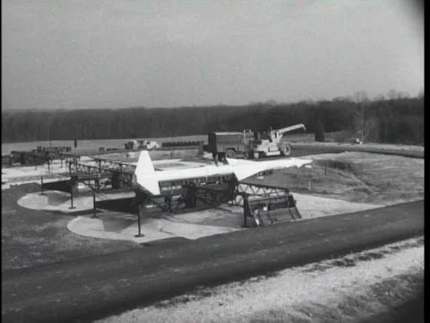 Post War U.S. Army develops a series of wide range missiles and weapons. Stock Footage 75329043