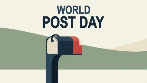 Post world day mailbox Video stock 346410162