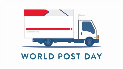 Post world day truck Stock Footage 315463546