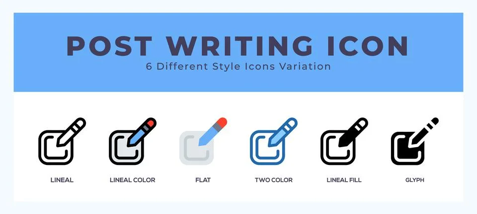 Post writing symbol. vector icon symbol. logo illustration. vector graphics Illustrazione stock