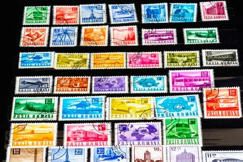 Posta romana stamp 写真素材