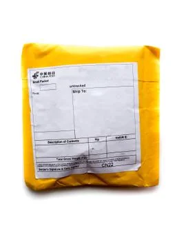 The postage envelope. Stock Photos