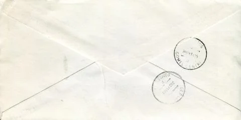 The postage envelope. Stock Photos