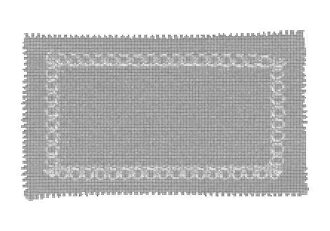 Postage stamp frame with halftone dot pattern for vintage correspondence de.. Stock Illustration