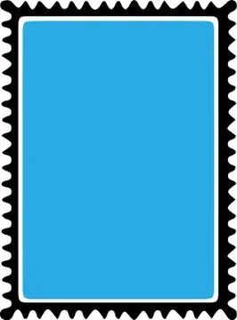Postage stamp icon isolated on background Stock Illustration