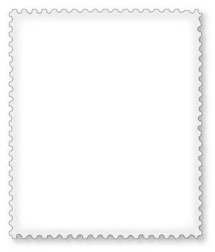 Postage Stamp Page Border Ilustração Stock