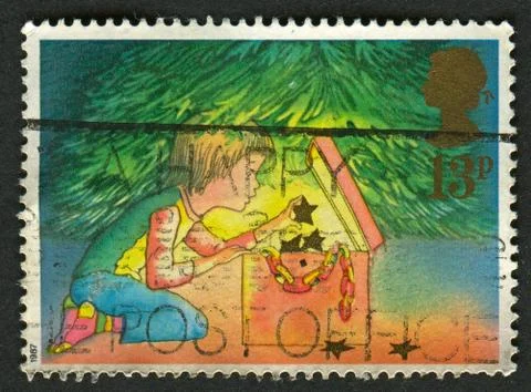 Postage stamp. Foto stock