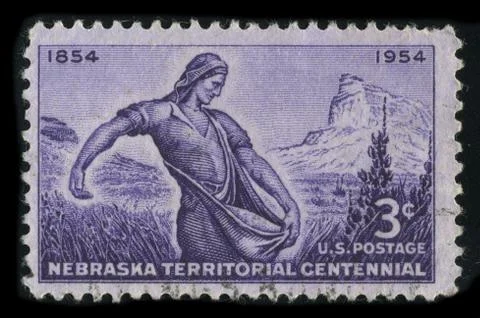 Postage stamp. Foto stock