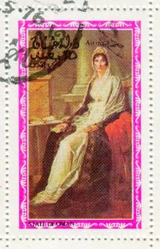 The Postage stamp. Stock Photos