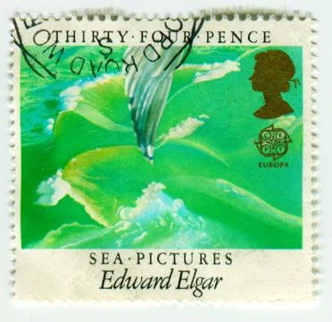 The Postage stamp. Stock Photos