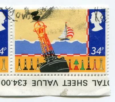 The Postage stamp. Stock-Fotos