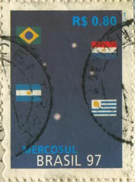 The Postage stamp. Stock Photos