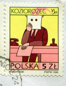 The Postage stamp. Stock Photos