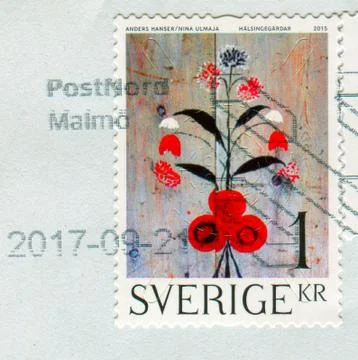 The Postage stamp. Stock Photos