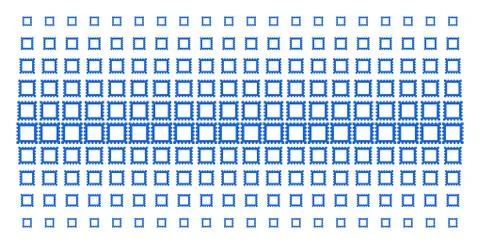 Postage Stamp Shape Halftone Effect Stock Illustration