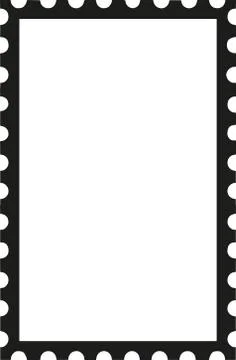 Postage stamp upright icon Stock Illustration
