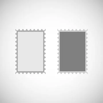 Postage stamp vector icon. Stock Illustration