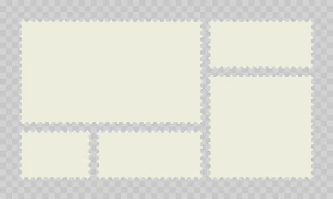 Postage stamp vector post or postcards Stock Illustration