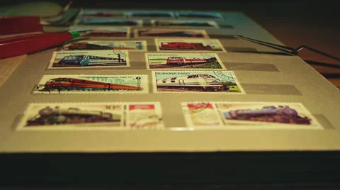 Postage Stamps 2 Stock Footage 45880745