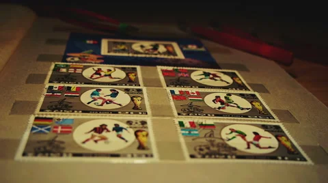 Postage Stamps 3 Stock Footage 45881151