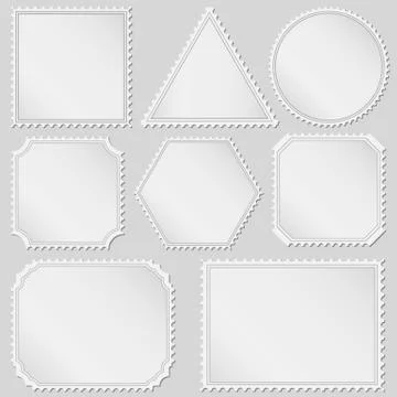 Postage Stamps Stock Illustration