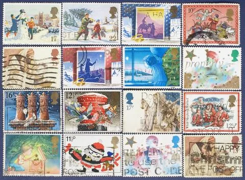 Postage stamps. Stock Photos