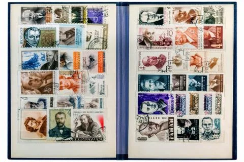 The postage stamps. Stock Photos