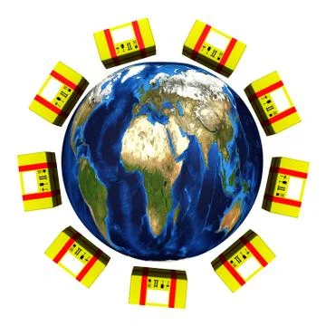 Postage worldwide Ilustração Stock