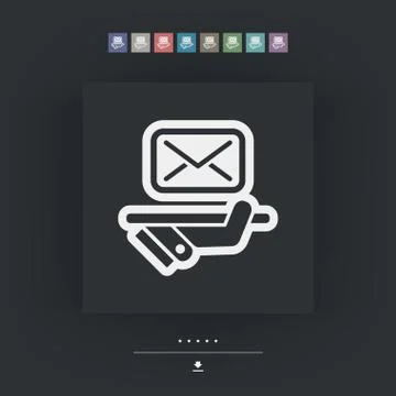 Postal agencies icon Stock Illustration