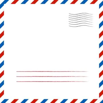 Postal background. Vector illustration 스톡 일러스트