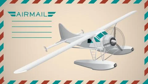 Postal background. Vector illustration Stock Illustration