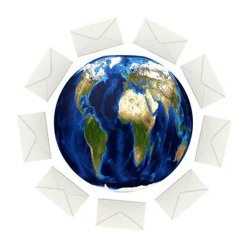 Postal correspondence Illustration