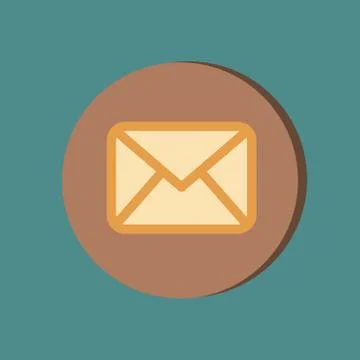Postal envelope. e-mail symbol . icon envelope. Stock Illustration