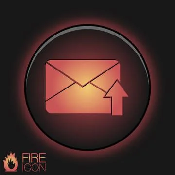 Postal envelope. e-mail symbol . icon envelope. Stock Illustration