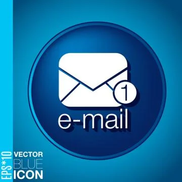 Postal envelope. e-mail symbol . icon envelope. Stock Illustration