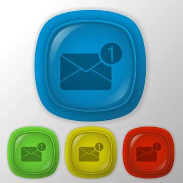 Postal envelope. Stock Illustration