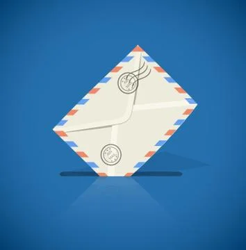 Postal envelope with letter Stock-Illustration