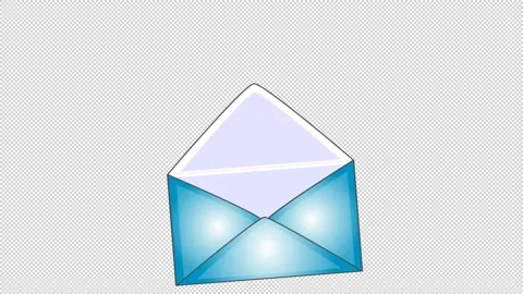 Postal envelope with a postcard and an image of the Eiffel tower. Animation. Stock Footage 156544899