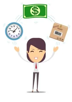 Postal fast service Stock Illustration