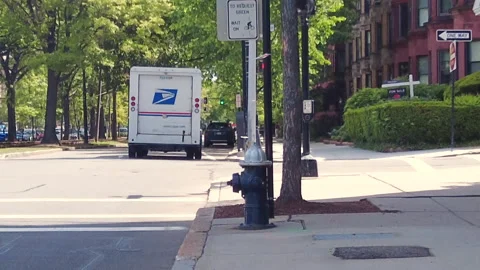 POSTAL HAZARD LIGHTS Video stock 195716159