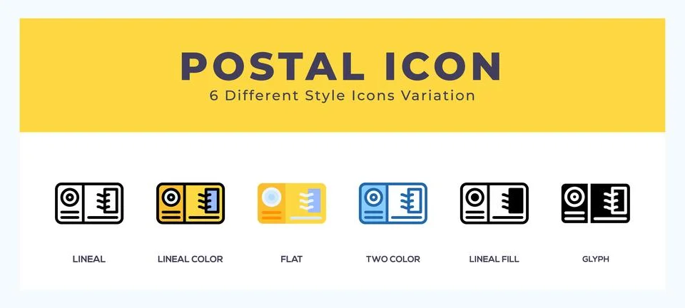 Postal icon vector for web. and mobile app Stock Illustration