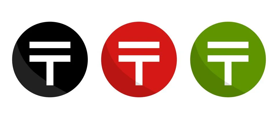 Postal mark icons. Vector. Stock Illustration