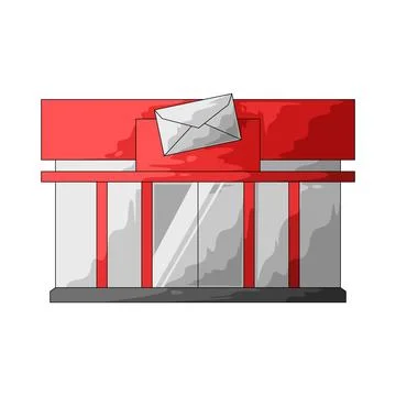 Postal office illustration Stock Illustration