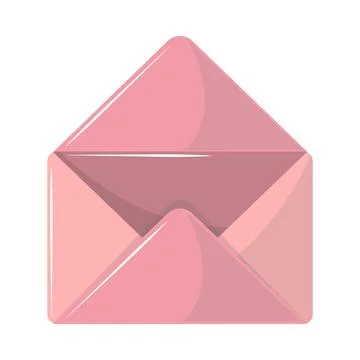 Postal open envelope Stock Illustration