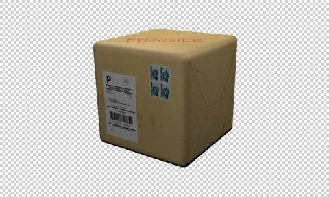 Postal Package Box Stock Illustration