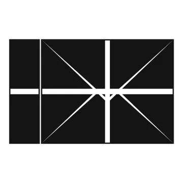 Postal parcel icon, simple style 库存插图