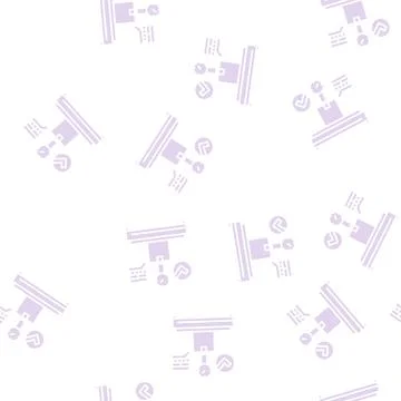 Postal scale glyph seamless pattern Illustrazione stock