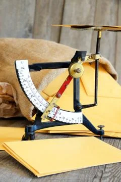 Postal scale Stock Photos